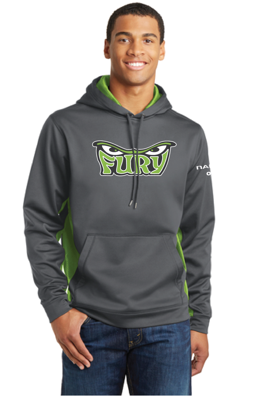 Sport-Tek® Sport-Wick® CamoHex Fleece Colorblock Hooded Pullover