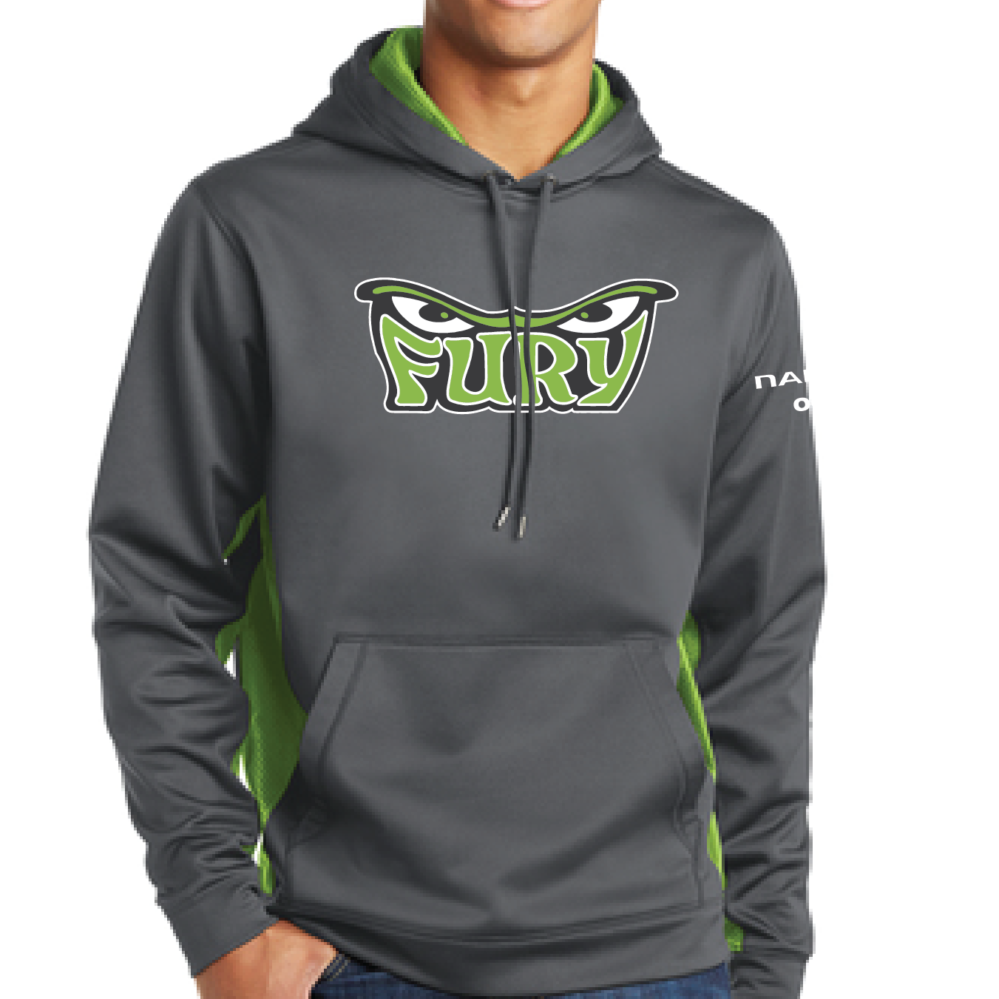 Sport-Tek® Sport-Wick® CamoHex Fleece Colorblock Hooded Pullover