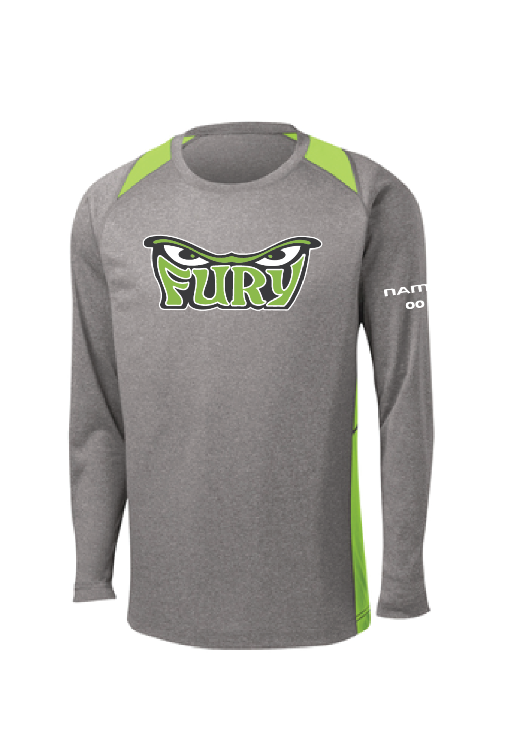 Sport-Tek® Long Sleeve Heather Colorblock Contender™ Tee - Image 2
