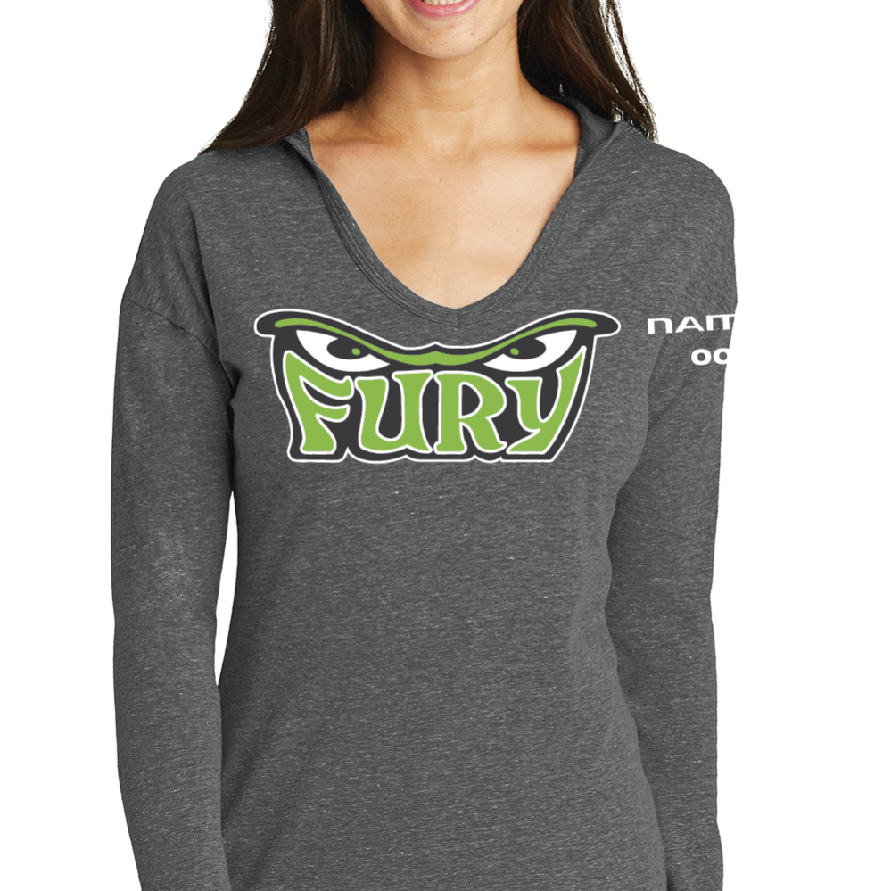 New Era® Ladies Tri-Blend Performance Pullover Hoodie Tee