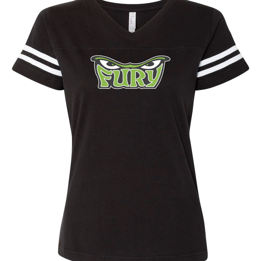 Fury - LAT V-Neck Jersey Tee - 3537