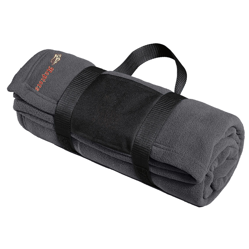 Fleece Blanket with Carrying Strap