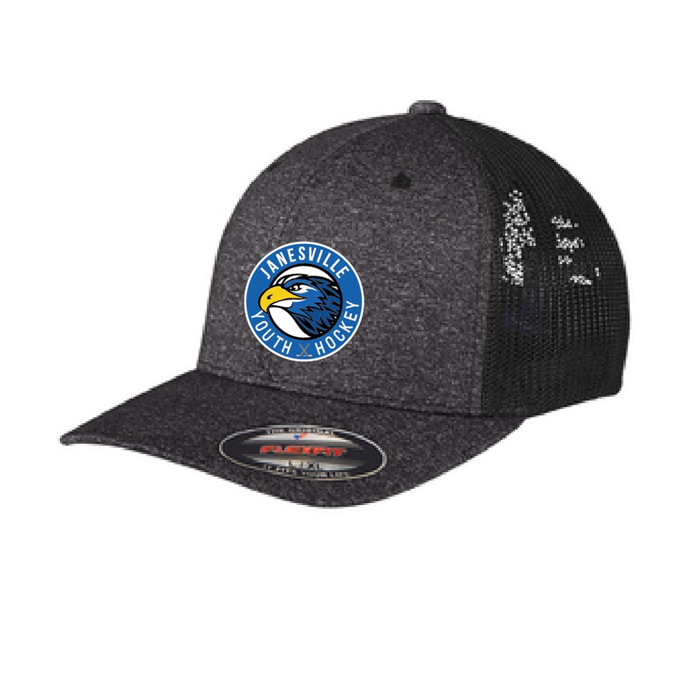 Port Authority® Flexfit® Melange Mesh Back Trucker Cap