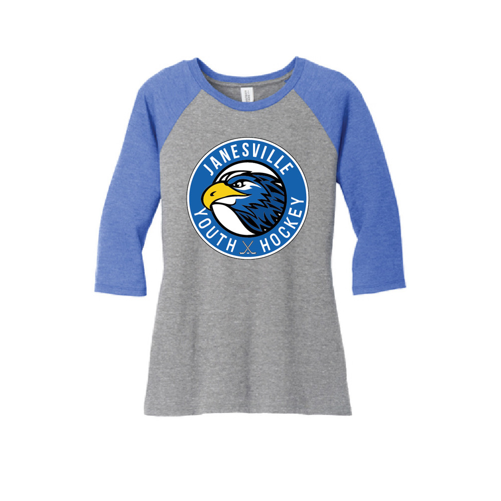 District® Women's Perect Tri® 3/4-Sleeve Raglan