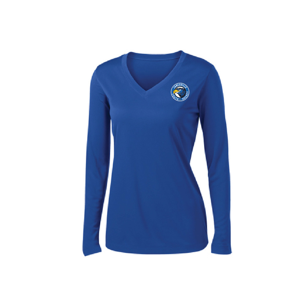 Sport-Tek® Ladies Long Sleeve PosiCharge® V-Neck Tee